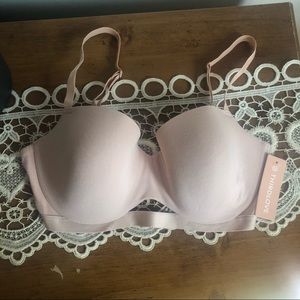 NWT ThirdLove cotton t-shirt bra pink 34D